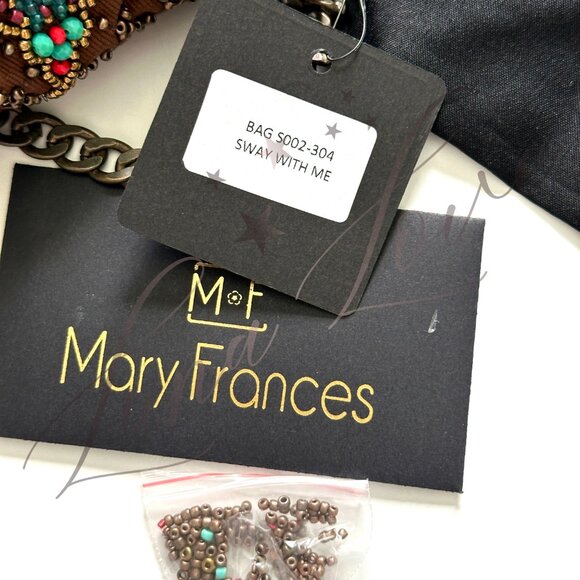 MARY FRANCES Sway With Me Beaded Crossbody / Clutch Bag NWT - Picture 9 of 9